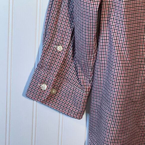 Ralph Lauren Shirt Men 17 32/33 Red Black Check Classic Fit Preppy Long Sleeve - Picture 10 of 10